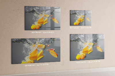 Quadro magnético decorativo Frutas cítricas em água
