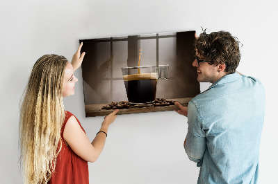 Quadro magnético de parede Uma xícara de café