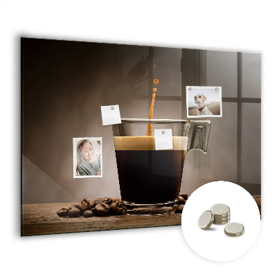Quadro magnético de parede Uma xícara de café