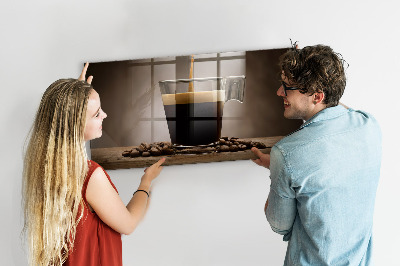 Quadro magnético de parede Uma xícara de café