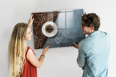 Painel magnético Uma xícara de café