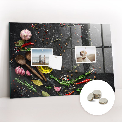 Quadro magnético decorativo Especiarias no balcão