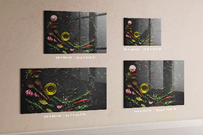 Quadro magnético decorativo Especiarias no balcão