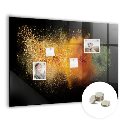 Quadro magnético de parede Especiarias derramadas