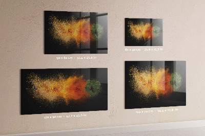 Quadro magnético de parede Especiarias derramadas
