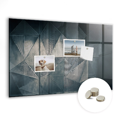 Quadro magnético de parede Abstração de metal
