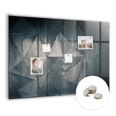 Quadro magnético de parede Abstração de metal