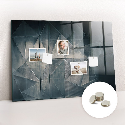 Quadro magnético de parede Abstração de metal