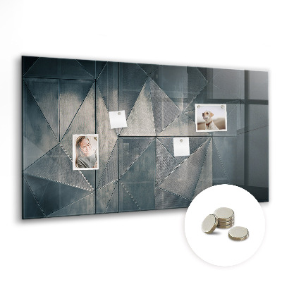 Quadro magnético de parede Abstração de metal