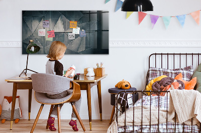 Quadro magnético de parede Abstração de metal