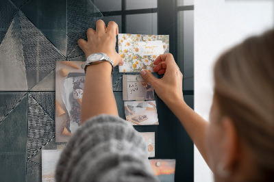 Quadro magnético de parede Abstração de metal