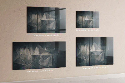 Quadro magnético de parede Abstração de metal