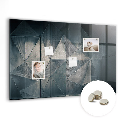 Quadro magnético de parede Abstração de metal