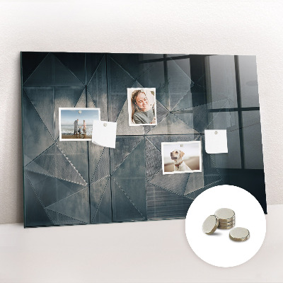 Quadro magnético de parede Abstração de metal