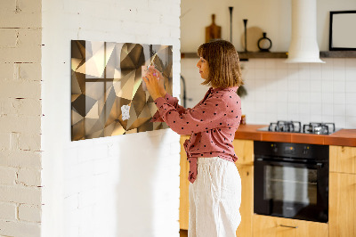 Quadro magnético decorativo Triângulos abstratos