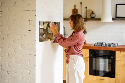 Quadro magnético decorativo Triângulos abstratos