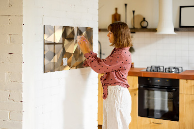 Quadro magnético decorativo Triângulos abstratos