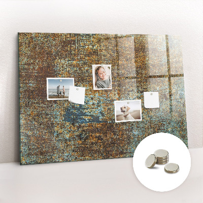 Quadro magnético decorativo Ferrugem em metal