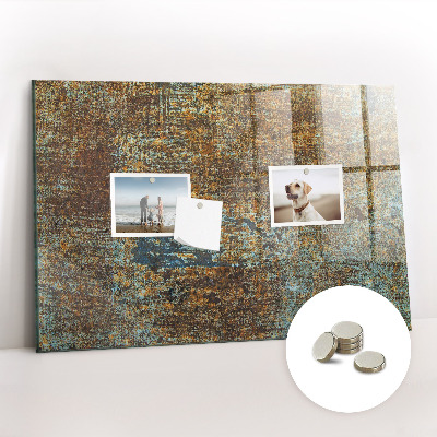 Quadro magnético decorativo Ferrugem em metal