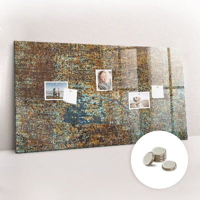 Quadro magnético decorativo Ferrugem em metal