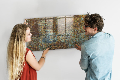 Quadro magnético decorativo Ferrugem em metal