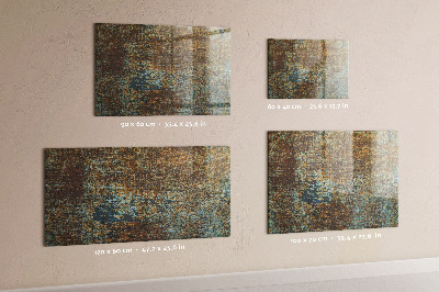 Quadro magnético decorativo Ferrugem em metal