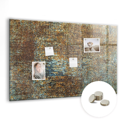 Quadro magnético decorativo Ferrugem em metal