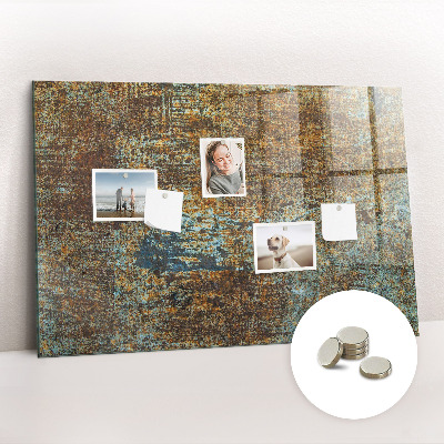 Quadro magnético decorativo Ferrugem em metal