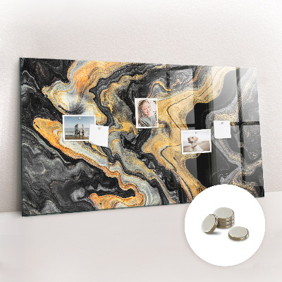 Quadro magnético de parede Mármore dourado
