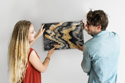 Quadro magnético de parede Mármore dourado