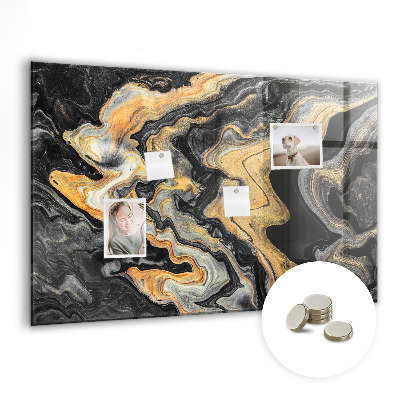 Quadro magnético de parede Mármore dourado