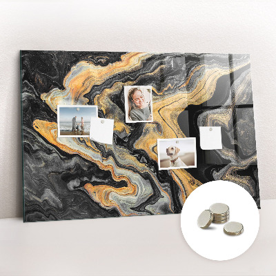 Quadro magnético de parede Mármore dourado
