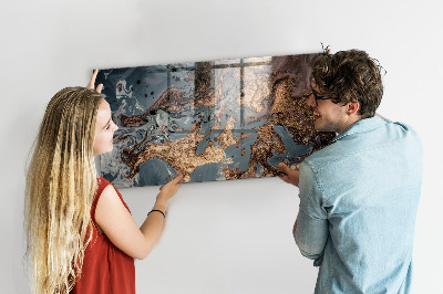 Quadro magnético de parede Mármore decorativo