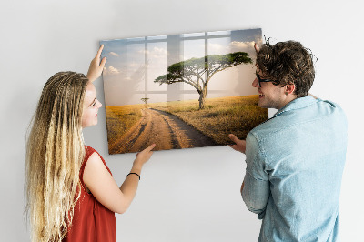 Quadro magnético de parede paisagem africana