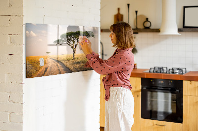 Quadro magnético de parede paisagem africana