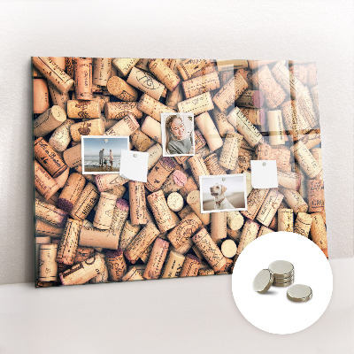 Quadro magnético de parede Rolhas de vinho