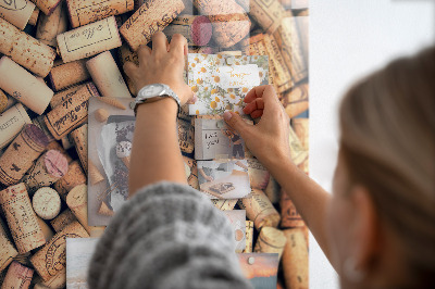 Quadro magnético de parede Rolhas de vinho