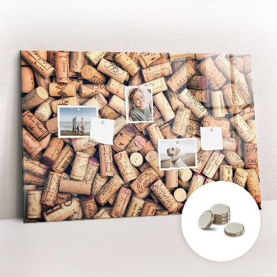 Quadro magnético de parede Rolhas de vinho