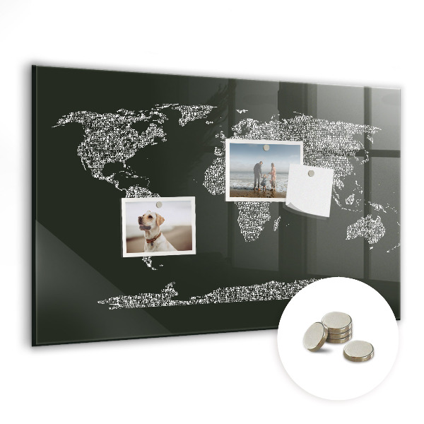 Painel magnético Nomes dos continentes