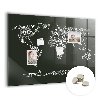 Painel magnético Nomes dos continentes