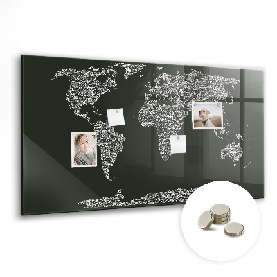 Painel magnético Nomes dos continentes