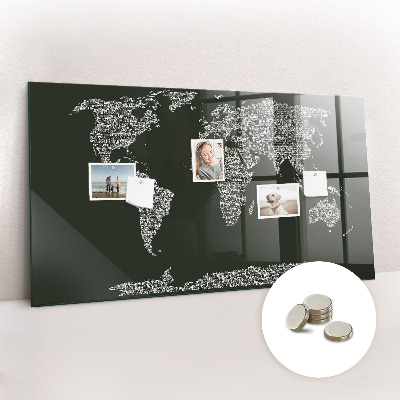 Painel magnético Nomes dos continentes