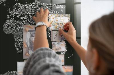 Painel magnético Nomes dos continentes