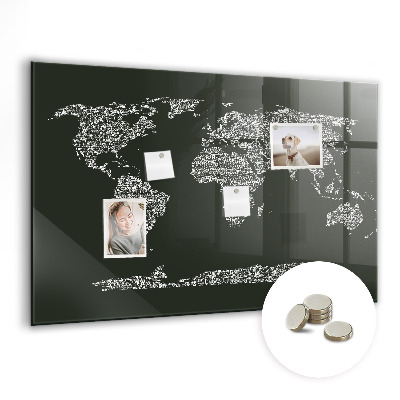 Painel magnético Nomes dos continentes