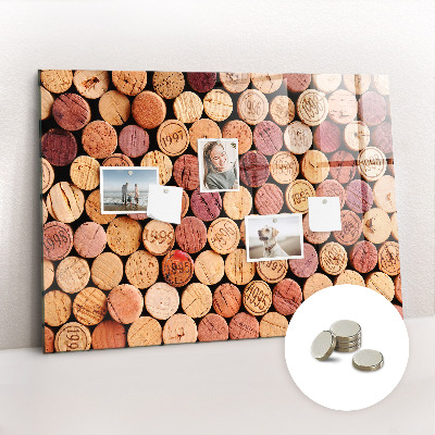 Quadro magnético decorativo Rolhas de vinho