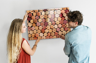 Quadro magnético decorativo Rolhas de vinho
