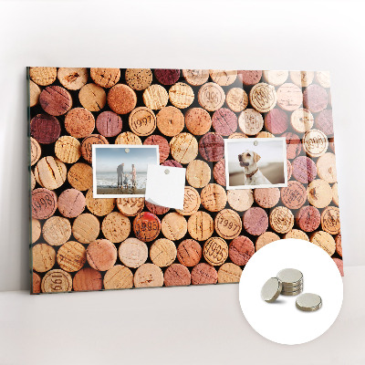 Quadro magnético decorativo Rolhas de vinho