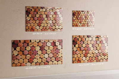 Quadro magnético decorativo Rolhas de vinho