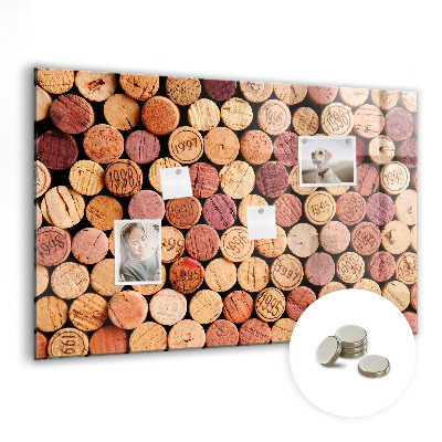 Quadro magnético decorativo Rolhas de vinho