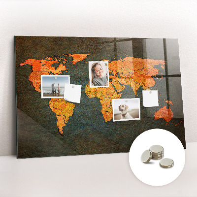 Quadro magnético de parede Mapa mundial